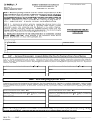 CC- Form 17 &quot;Physician Disclosure Statement&quot; - Oklahoma