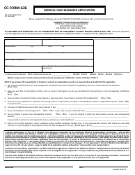CC- Form 626 &quot;Medical Case Manager Application&quot; - Oklahoma