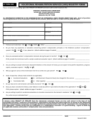 CC- Form 862 &quot;Vocational Rehabilitation Services (Vrs) Registry Form&quot; - Oklahoma