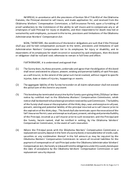 Sample Form SI-BOND Surety Bond of Self-insurer of Workers&#039; Compensation - Oklahoma, Page 2
