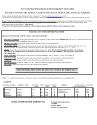 Form 44-15-26 Applicator/Technician Pesticide Annual Report - New York, Page 3