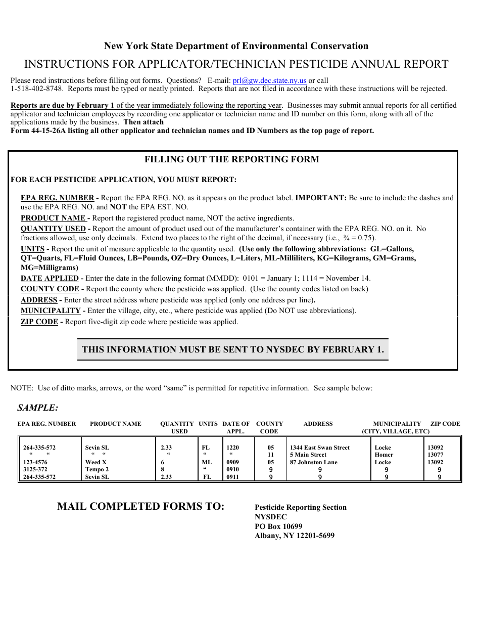 Form 44-15-26 - Fill Out, Sign Online and Download Fillable PDF, New ...