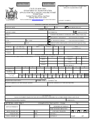 Form PERM39 Application for a Special Hauling Permit - New York