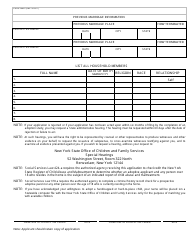 Form LDSS-0857 Application to Adopt - New York, Page 3