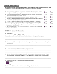 Individual Insurance Licence Application - Nova Scotia, Canada, Page 3