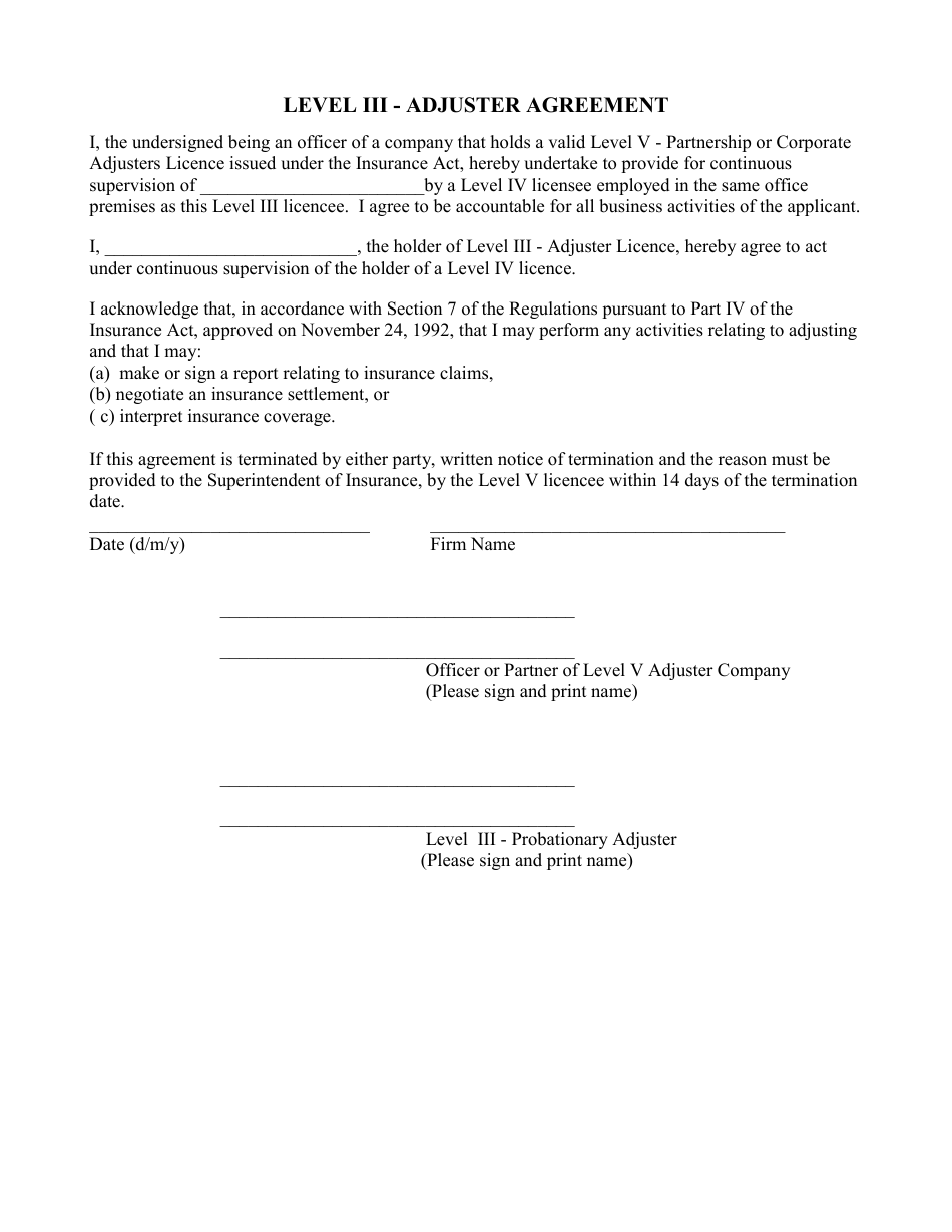 Individual Insurance Licence Application - Nova Scotia, Canada, Page 8