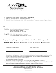 Corporate Insurance Licence Application - Nova Scotia, Canada, Page 7
