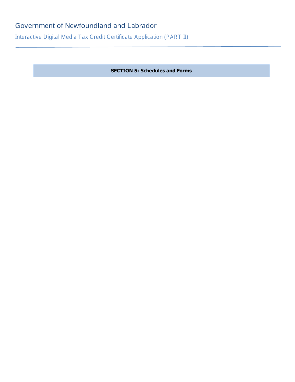 Interactive Digital Media Tax Credit Certification Application (Part II) - Newfoundland and Labrador, Canada, Page 4