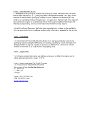 Resort Property Investment Tax Credit Application Form - Newfoundland and Labrador, Canada, Page 3