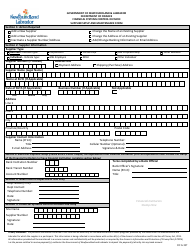 Document preview: Form OCG337 Supplier Setup and Maintenance Form - Newfoundland and Labrador, Canada