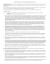 Form UCC1 Ucc Financing Statement - Oregon, Page 2