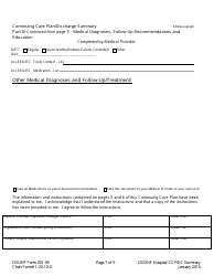 DSOHF Form 001-09 Continuing Care Plan/Discharge Summary - North Carolina, Page 7