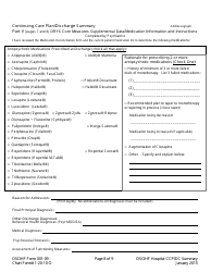 DSOHF Form 001-09 Continuing Care Plan/Discharge Summary - North Carolina, Page 8