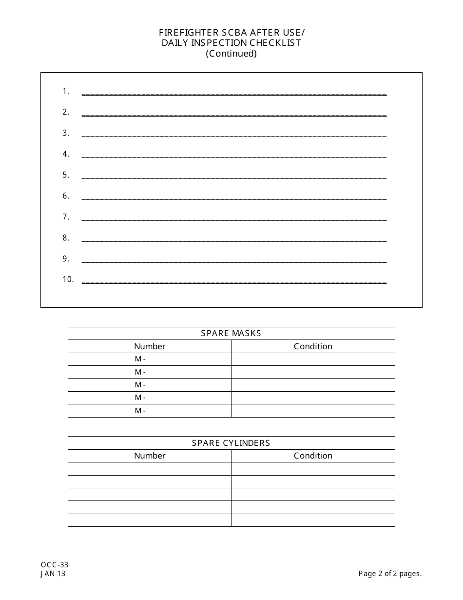 Form OCC-33 - Fill Out, Sign Online And Download Printable PDF, New ...