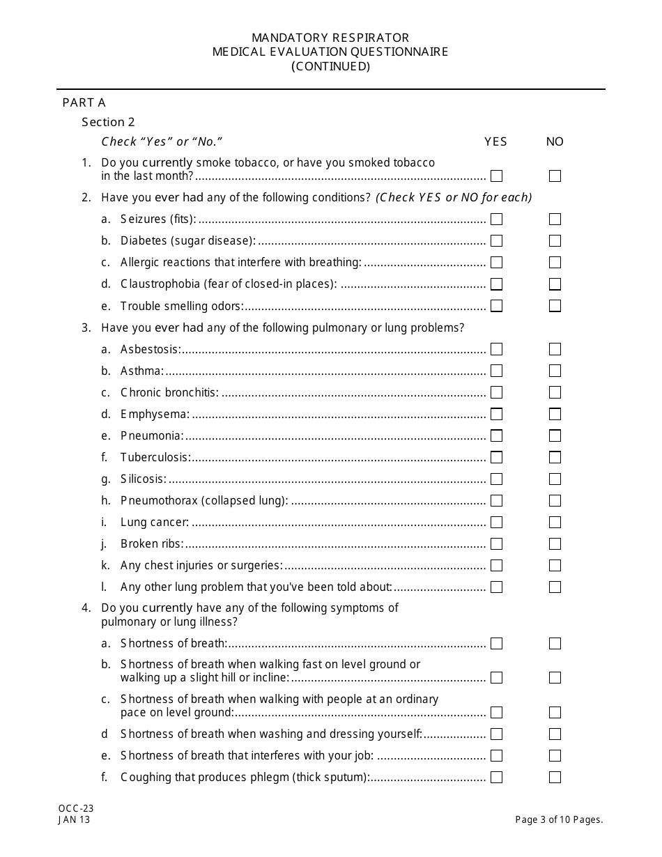Form OCC23 Fill Out, Sign Online and Download Printable PDF, New