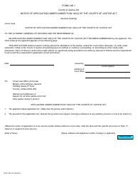 Document preview: Form 14E.1 Notice of Application Under Subsection 140(3) of the Courts of Justice Act - Ontario, Canada