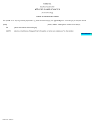 Document preview: Form 15A Notice of Change of Lawyer - Ontario, Canada