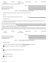 Form 19D Requisition for Default Judgment - Ontario, Canada, Page 2