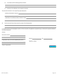 Form 17A Request for Service Abroad of Judicial or Extrajudicial Documents - Ontario, Canada, Page 2