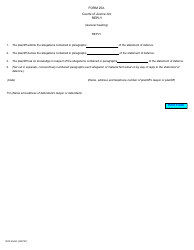 Document preview: Form 25A Reply - Ontario, Canada