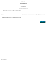 Document preview: Form 49C Acceptance of Offer - Ontario, Canada