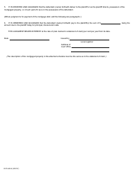 Form 64D Default Judgment for Foreclosure Without a Reference - Ontario, Canada, Page 2