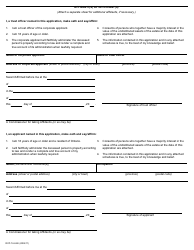 Form 74.24 Application for Certificate of Appointment as Succeeding Estate Trustee Without a Will - Ontario, Canada, Page 2