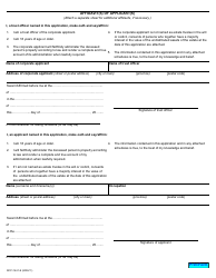 Form 74.21 Application for Certificate of Appointment as Succeeding Estate Trustee With a Will - Ontario, Canada, Page 2