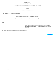 Document preview: Form 74.46.1 Notice of Non-participation in Passing of Accounts - Ontario, Canada