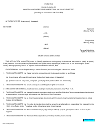 Document preview: Form 75.9 Order Giving Directions Where Trial of Issues Directed - Ontario, Canada