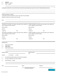 Form 76B Simplified Procedure Motion Form - Ontario, Canada, Page 2