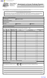 Form 11PT15-30680 Questionnaire on Income Producing Properties - Prince Edward Island, Canada
