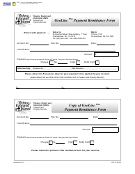 Document preview: Form 10PT15-28082 Geolinc Payment Remittance Form - Prince Edward Island, Canada