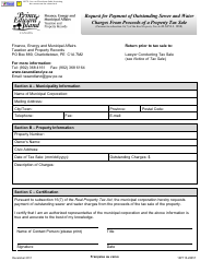 Form 10PT15-28057 Request for Payment of Outstanding Sewer and Water Charges From Proceeds of a Property Tax Sale - Prince Edward Island, Canada, Page 2