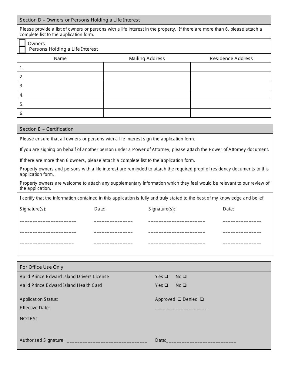 Provincial Tax Credit Application - Prince Edward Island, Canada, Page 5