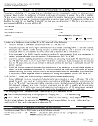 DFA Form 820 &quot;Request to Determine Presumptive Eligibility (Pe)&quot; - New Hampshire