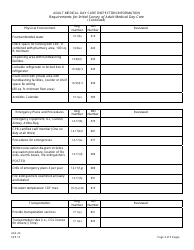 Form AAS-22 Adult Medical Day Care Inspection Information - New Jersey, Page 3