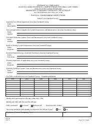 Form AAS-24 Affidavit of Compliance Assisted Living Residences, Comprehensive Personal Care Homes and Assisted Living Programs - New Jersey, Page 5