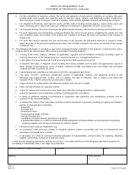 Form Q (ASB-19) Asbestos Management Plan Statement of Ensurances - New Jersey, Page 2