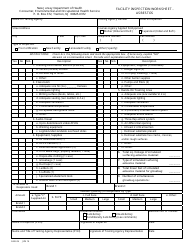 Document preview: Form ASB-26 Facility Inspection Worksheet - Asbestos - New Jersey