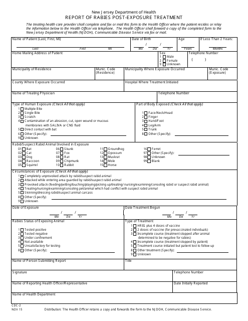 Form CDC-2  Printable Pdf