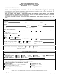 Form CDS-37 Hepatitis B Case Report - New Jersey