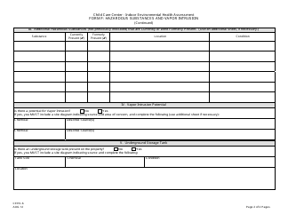 Form CEHS-6 (F) Child Care Center - Indoor Environmental Health Assessment - Hazardous Substances and Vapor Intrusion - New Jersey, Page 2