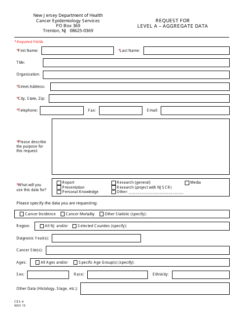 Form CES-4  Printable Pdf