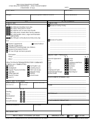 Form CH-2O Child Health Conference - Health Assessment (Childhood: 8 Years) - New Jersey