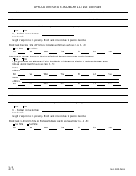 Form CL-16 Application for a Blood Bank License - New Jersey, Page 3