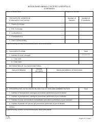 Form CL-8A Blood Bank Annual Statistics (Hospitals) - New Jersey, Page 6