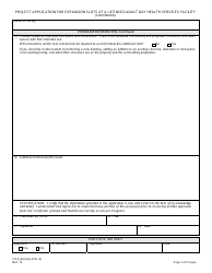 Form CN-8 Project Application for Expansion Slots at a Licensed Adult Day Health Services Facility - New Jersey, Page 2