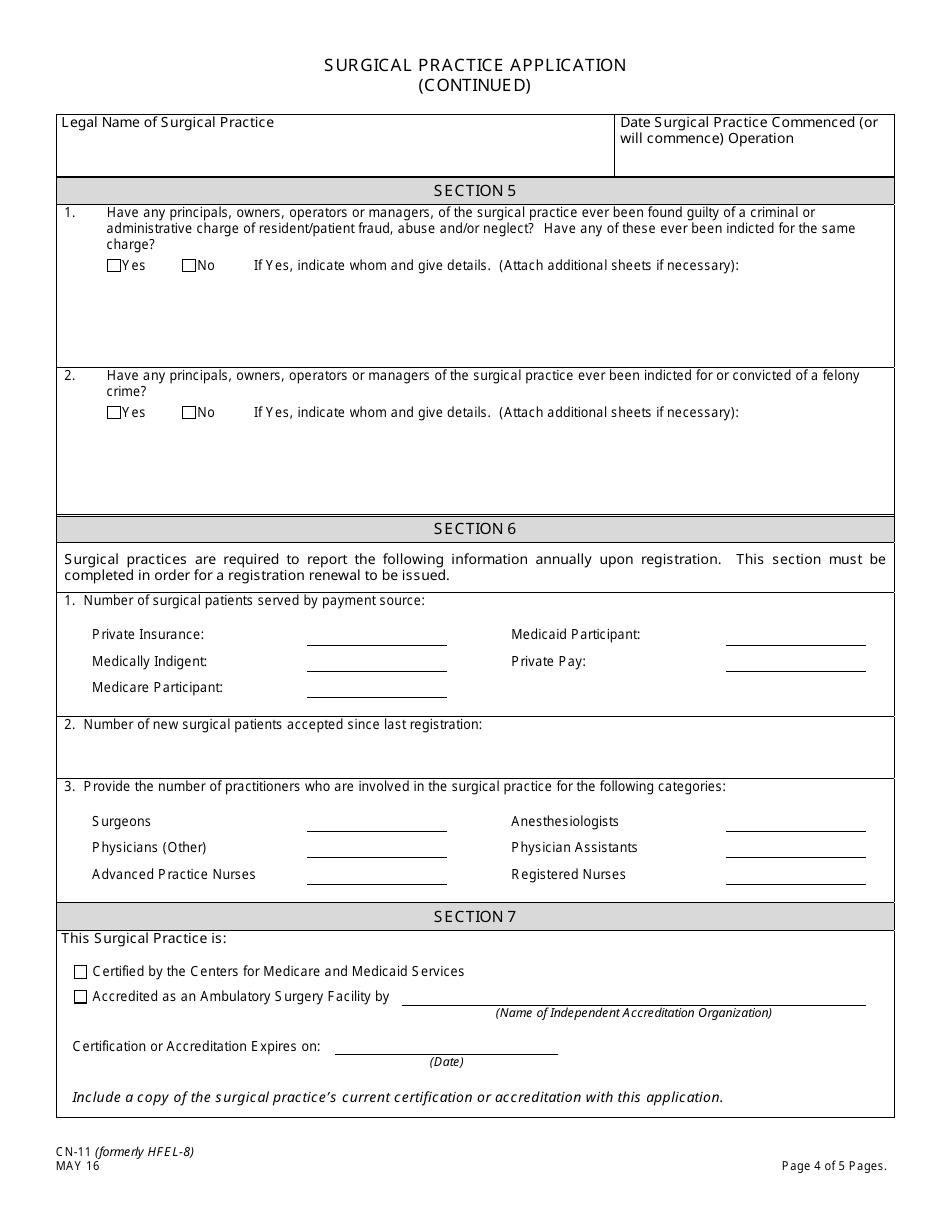 Form CN-11 - Fill Out, Sign Online and Download Printable PDF, New ...