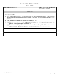 Form CN-11 Surgical Practice Application for Registration, Renewal, Relocation, Transfer of Ownership - New Jersey, Page 5